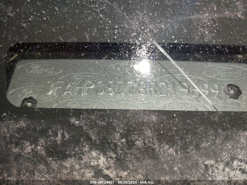 2008 Ford Fusion Sel VIN: 3FAHP08Z78R219699 Lot: 39724037