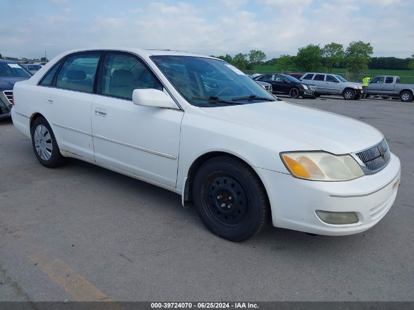 2001 Toyota Avalon Xls VIN: 4T1BF28B81U125133 Lot: 39724070