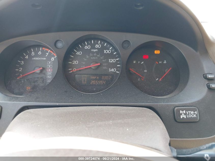 2002 Acura Mdx VIN: 2HNYD18672H548754 Lot: 39724074