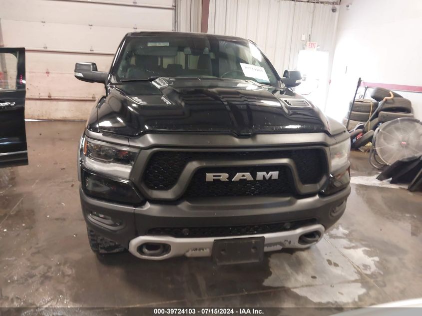 2019 Ram 1500 Rebel 4X4 5'7 Box VIN: 1C6SRFLT7KN592288 Lot: 39724103