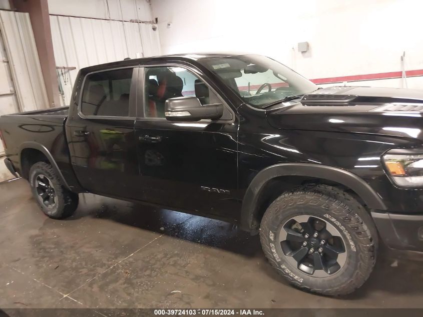 2019 Ram 1500 Rebel 4X4 5'7 Box VIN: 1C6SRFLT7KN592288 Lot: 39724103