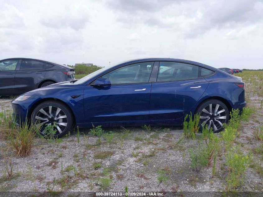 5YJ3E1EA7RF752654 2024 Tesla Model 3 Rear-Wheel Drive