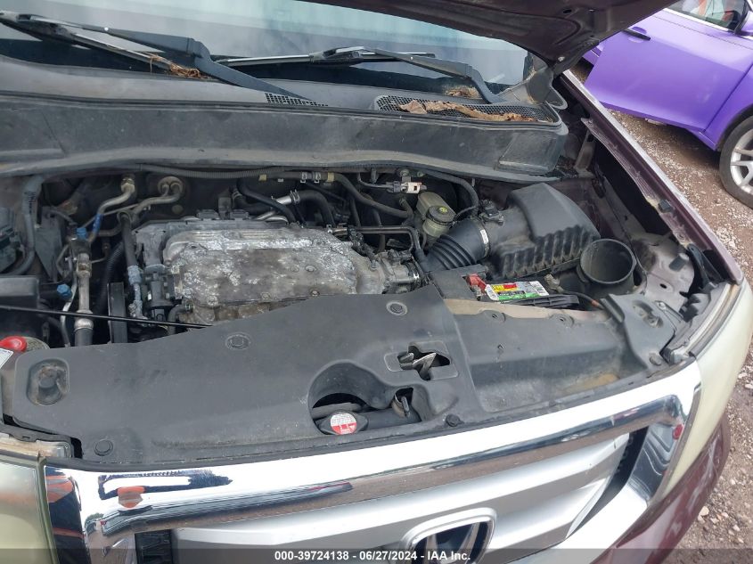 2010 Honda Pilot Touring VIN: 5FNYF3H94AB002004 Lot: 39724138