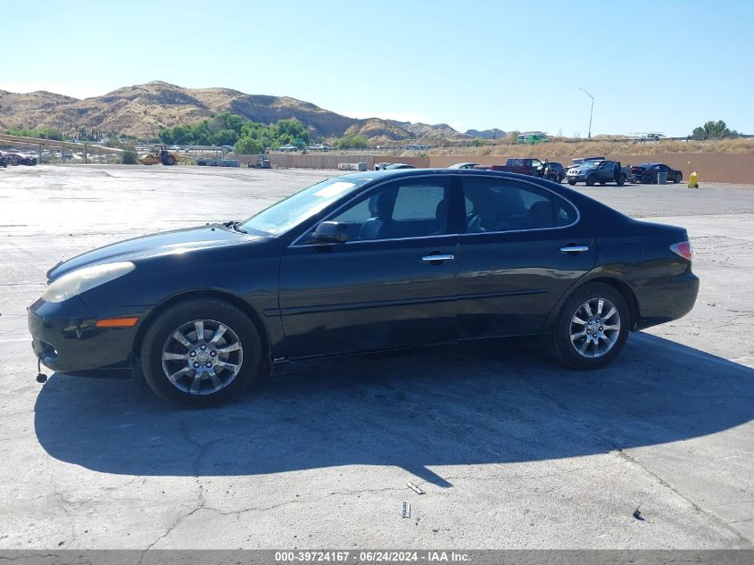 2004 Lexus Es 330 VIN: JTHBA30G345007360 Lot: 39724167