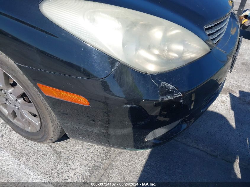 2004 Lexus Es 330 VIN: JTHBA30G345007360 Lot: 39724167