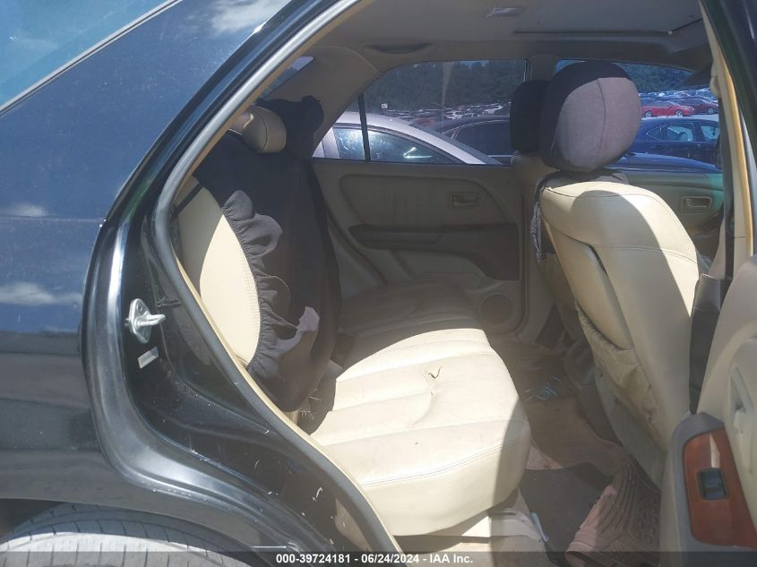 2000 Lexus Rx 300 VIN: JT6GF10U9Y0072047 Lot: 39724181