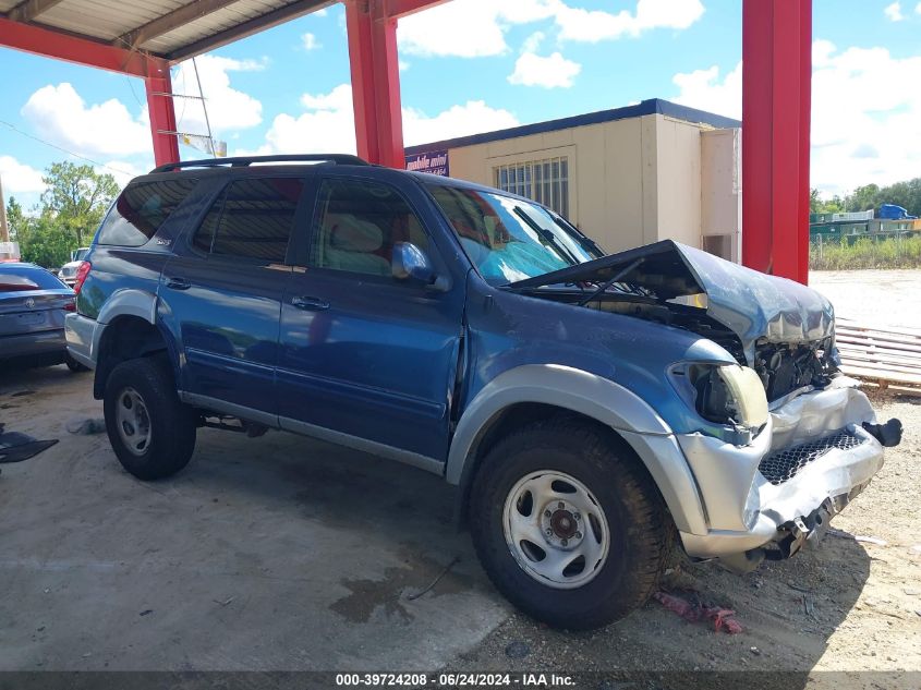 2002 Toyota Sequoia Sr5 V8 VIN: 5TDZT34A22S120322 Lot: 39724208