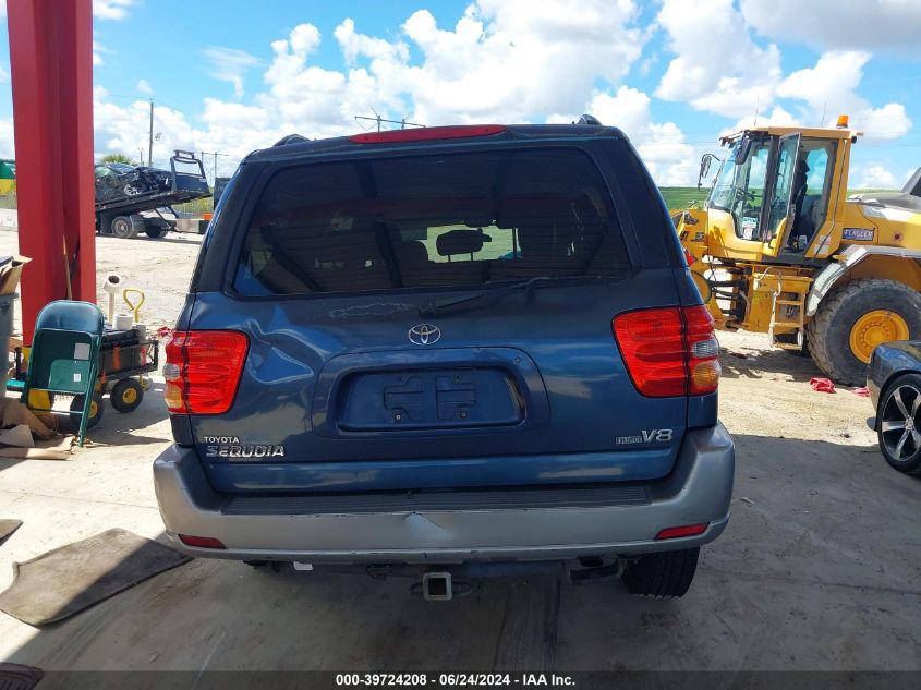 2002 Toyota Sequoia Sr5 V8 VIN: 5TDZT34A22S120322 Lot: 39724208