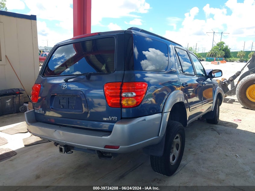 2002 Toyota Sequoia Sr5 V8 VIN: 5TDZT34A22S120322 Lot: 39724208