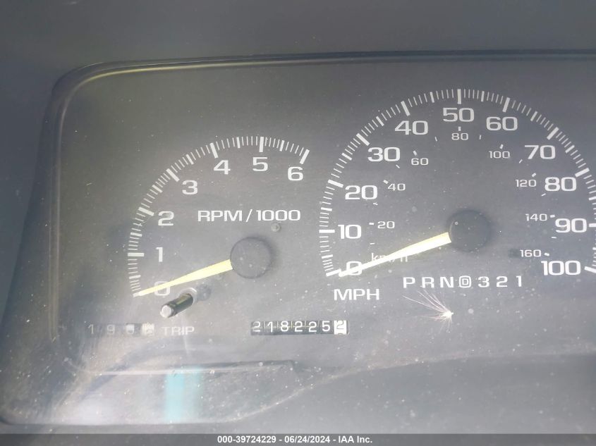 1997 Chevrolet Tahoe Ls VIN: 1GNEK13R6VJ347678 Lot: 39724229