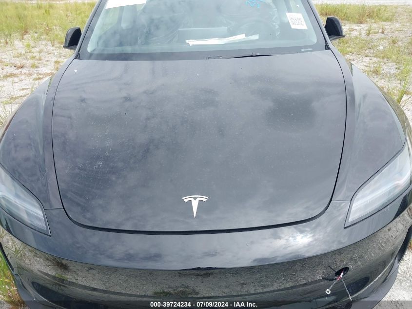 2024 Tesla Model 3 VIN: 5YJ3E1ET1RF785733 Lot: 39724234