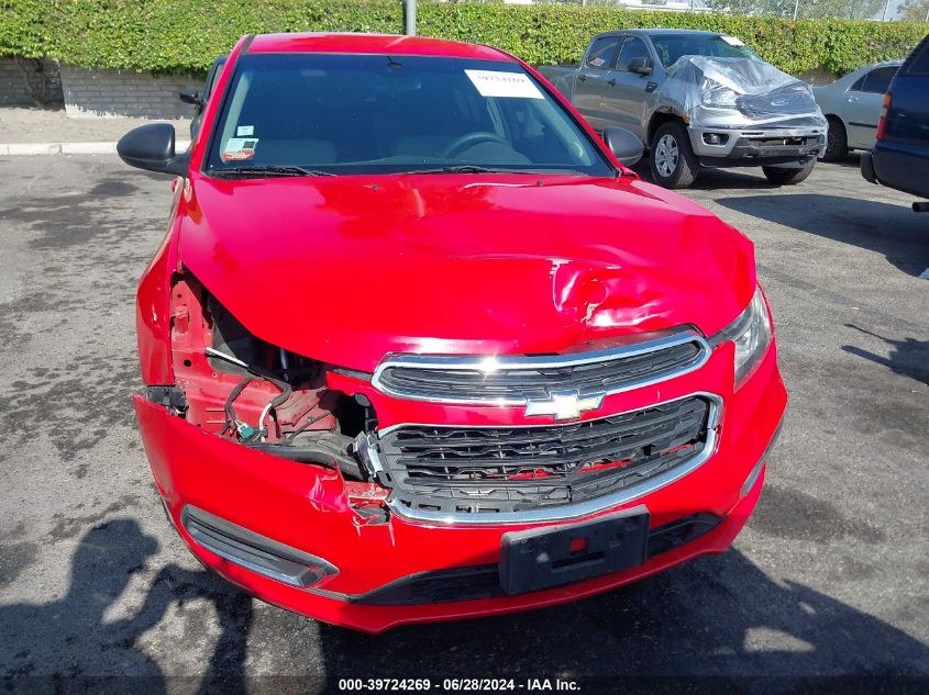 2015 Chevrolet Cruze Ls Auto VIN: 1G1PA5SGXF7290887 Lot: 39724269