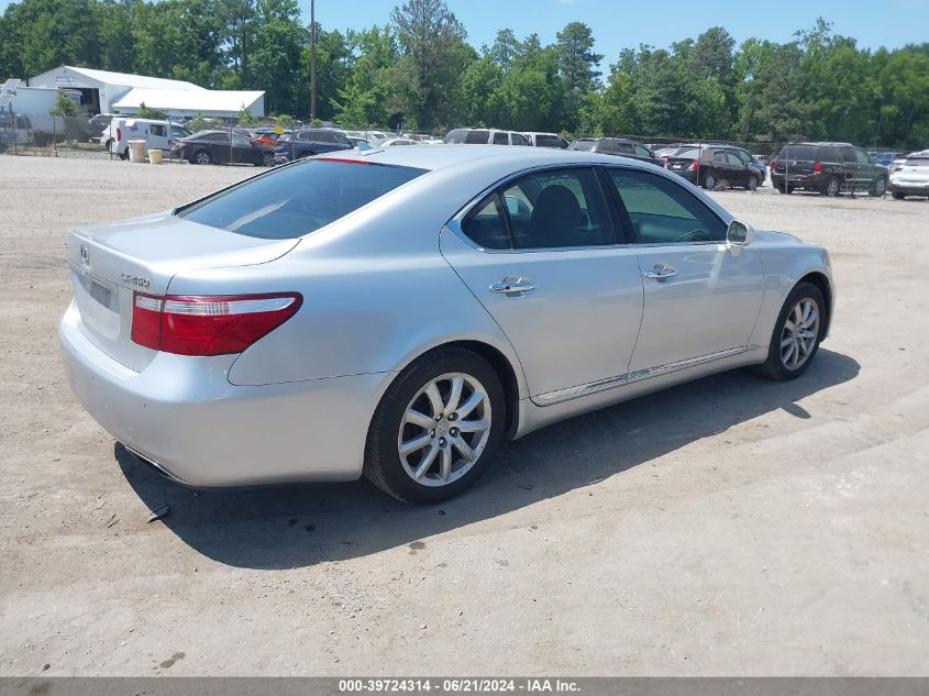 2007 Lexus Ls 460 VIN: JTHBL46F075044806 Lot: 39724314