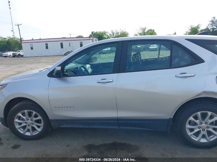 2020 Chevrolet Equinox Ls VIN: 3GNAXSEV2LS643602 Lot: 39724334