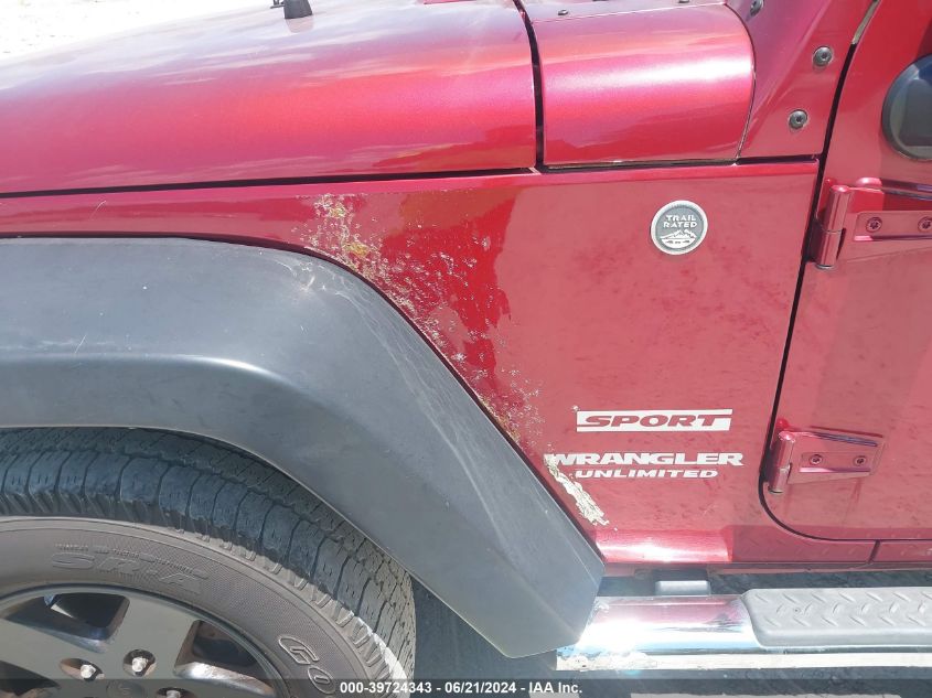 2011 Jeep Wrangler Unlimited Sport VIN: 1J4HA3H1XBL565415 Lot: 39724343