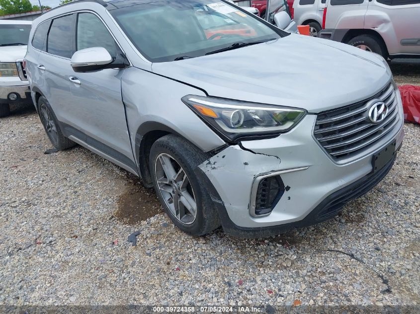 2017 Hyundai Santa Fe Limited Ultimate VIN: KM8SRDHF8HU212093 Lot: 39724358