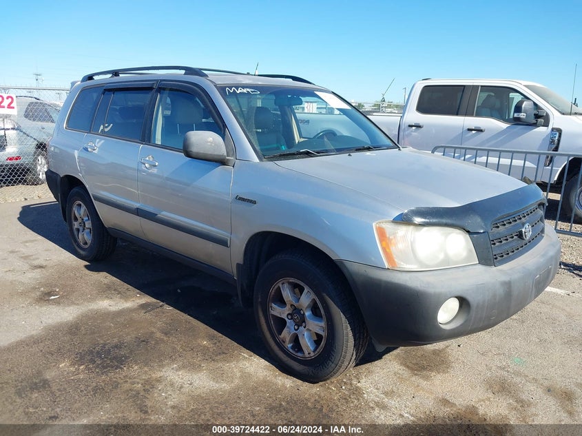 2001 Toyota Highlander V6 VIN: JTEHF21A110036345 Lot: 39724422