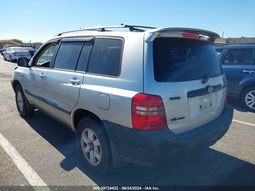 2001 Toyota Highlander V6 VIN: JTEHF21A110036345 Lot: 39724422