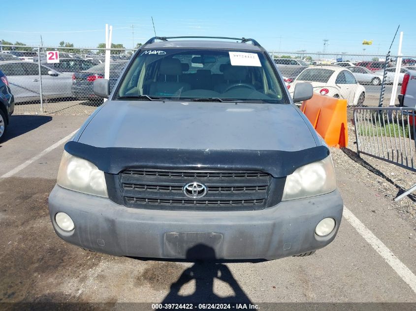 2001 Toyota Highlander V6 VIN: JTEHF21A110036345 Lot: 39724422