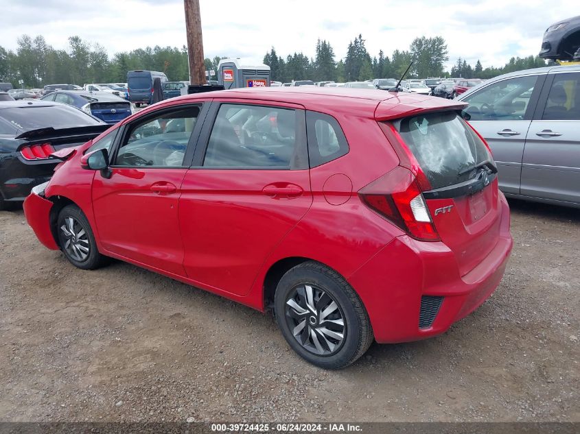 2015 Honda Fit Lx VIN: 3HGGK5G52FM720012 Lot: 39724425