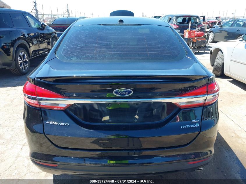 2018 Ford Fusion Hybrid Se VIN: 3FA6P0LU3JR219546 Lot: 39724448