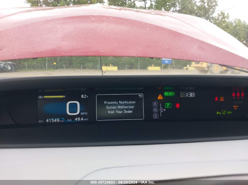 2018 Toyota Prius Two VIN: JTDKBRFU6J3589346 Lot: 39724503