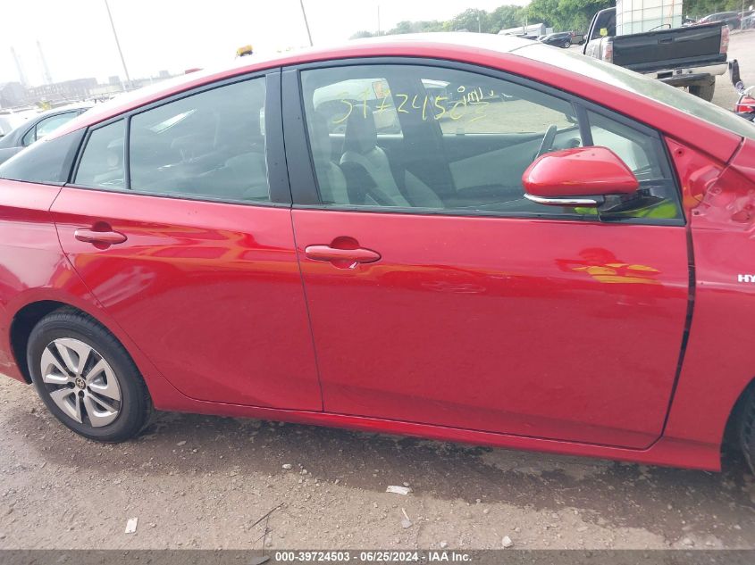 2018 Toyota Prius Two VIN: JTDKBRFU6J3589346 Lot: 39724503