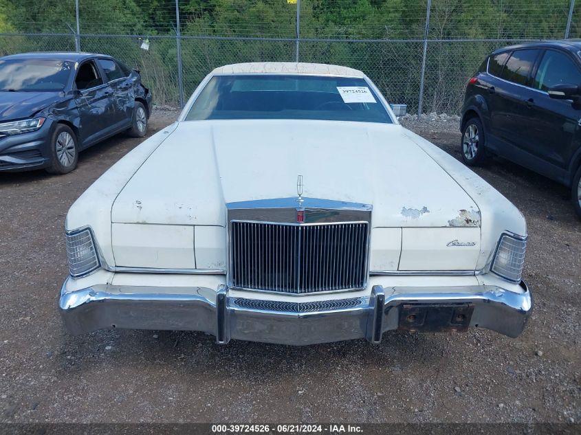 1973 Lincoln Mark Vi VIN: 3Y89A854924 Lot: 39724526