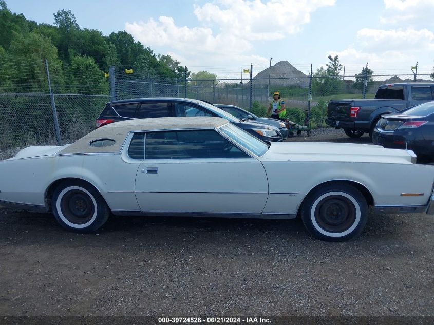 1973 Lincoln Mark Vi VIN: 3Y89A854924 Lot: 39724526