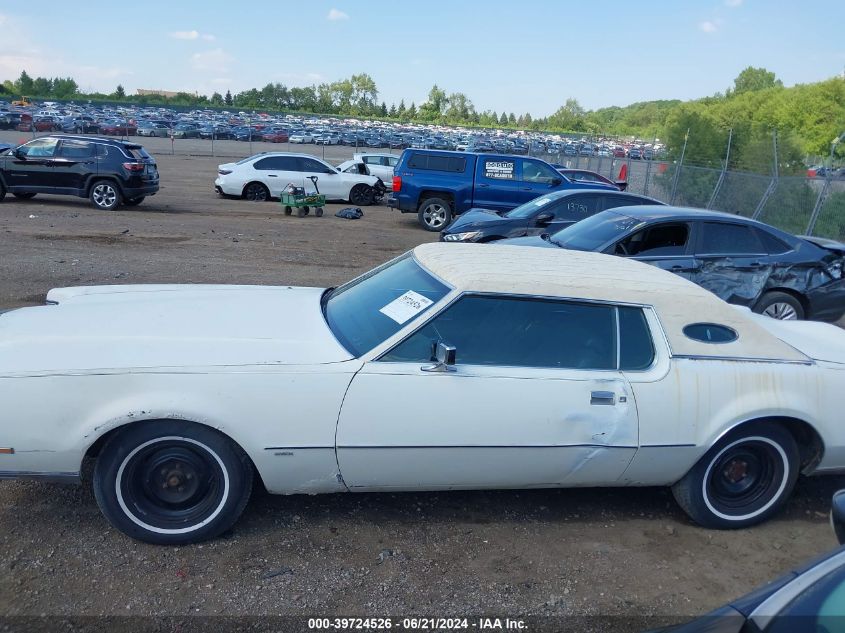 1973 Lincoln Mark Vi VIN: 3Y89A854924 Lot: 39724526