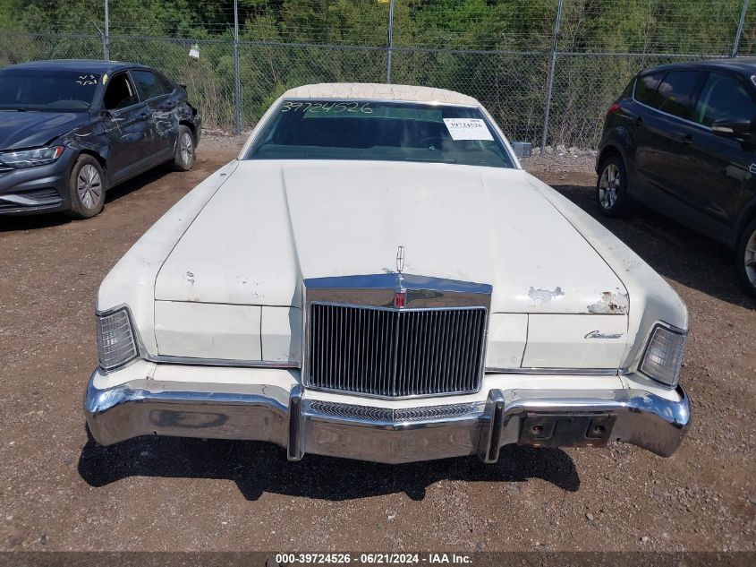 1973 Lincoln Mark Vi VIN: 3Y89A854924 Lot: 39724526