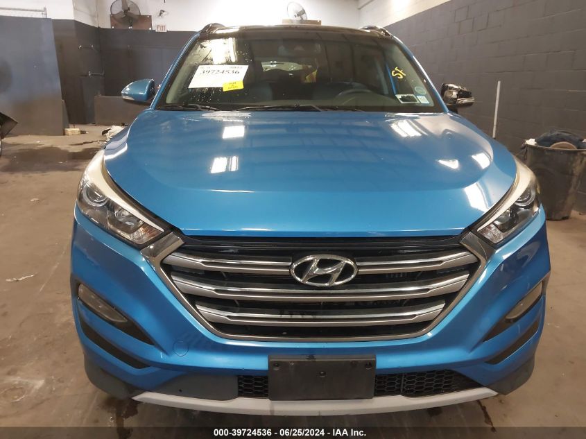 2017 Hyundai Tucson Limited VIN: KM8J3CA2XHU375052 Lot: 39724536