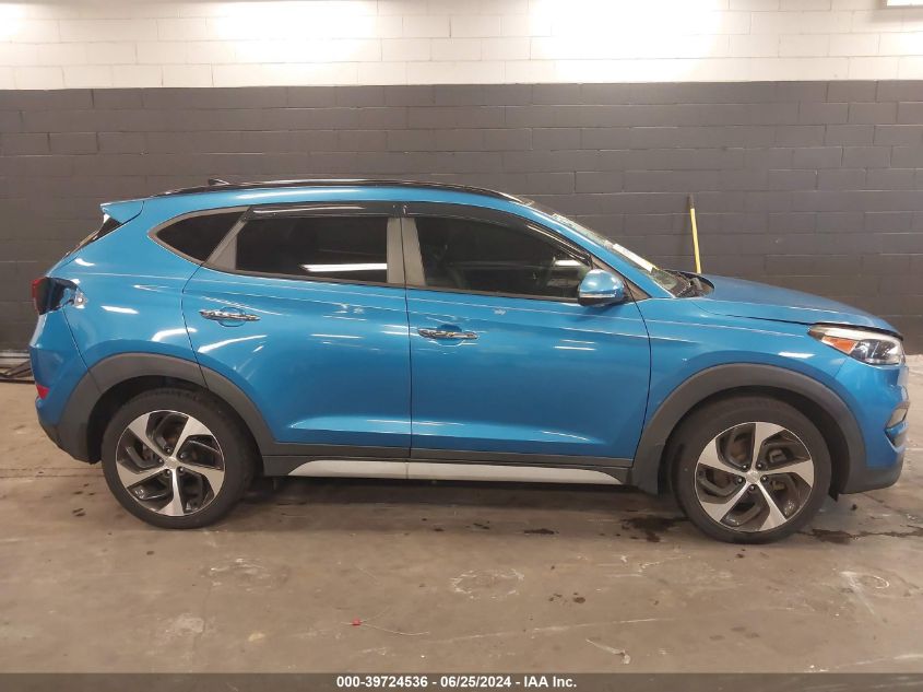 2017 Hyundai Tucson Limited VIN: KM8J3CA2XHU375052 Lot: 39724536