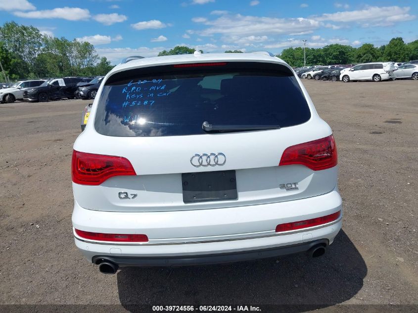 2014 Audi Q7 3.0T Premium VIN: WA1LGAFE4ED015287 Lot: 39724556