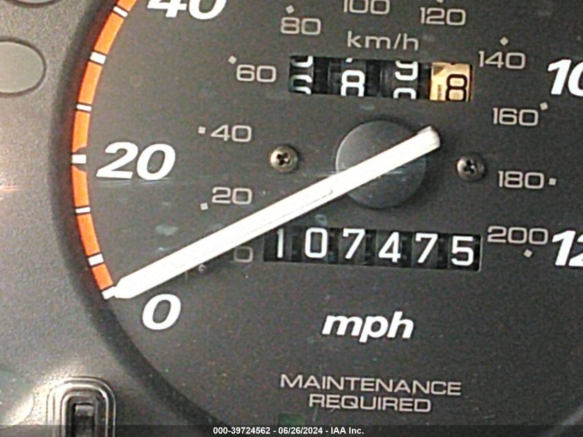 1998 Honda Cr-V Ex VIN: JHLRD1861WC091512 Lot: 39724562