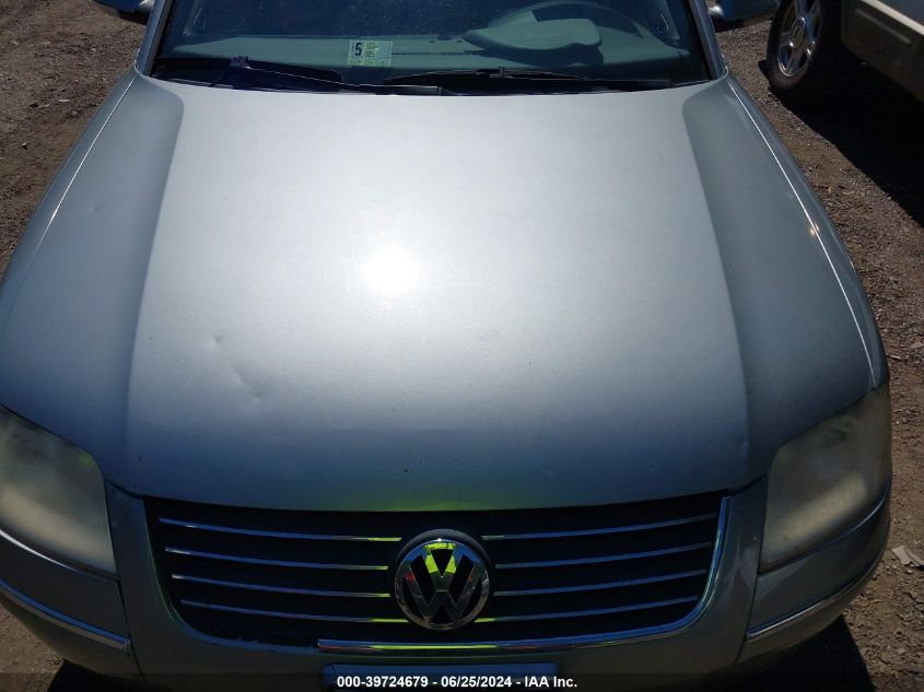 2004 Volkswagen Passat Gls VIN: WVWVD63B14E302867 Lot: 39724679