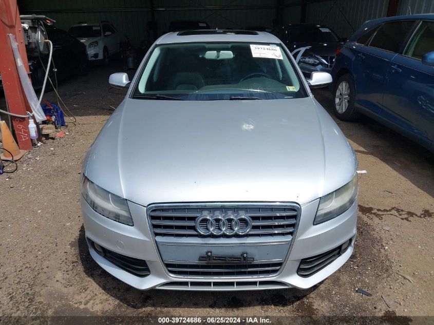 2010 Audi A4 2.0T Premium VIN: WAUAFAFL7AN009094 Lot: 39724686