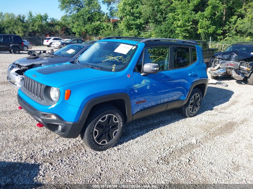 2015 Jeep Renegade Trailhawk VIN: ZACCJBCT4FPC16321 Lot: 39724709