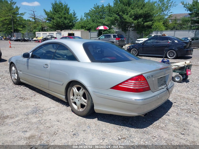 2003 Mercedes-Benz Cl 500 VIN: WDBPJ75J53A034406 Lot: 39724752