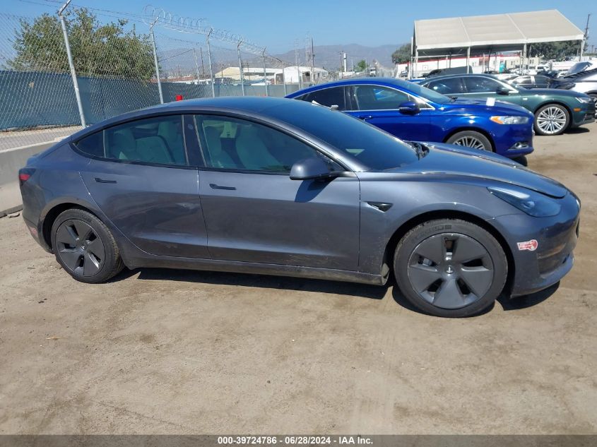 2023 Tesla Model 3 Rear-Wheel Drive VIN: 5YJ3E1EA5PF551848 Lot: 39724786