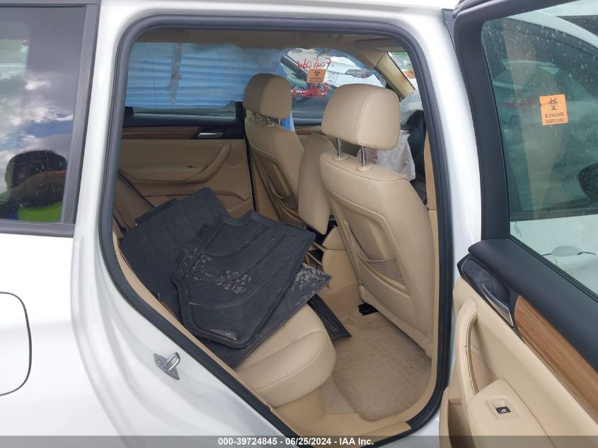 2014 BMW X3 xDrive28I VIN: 5UXWX9C54E0D18228 Lot: 39724845