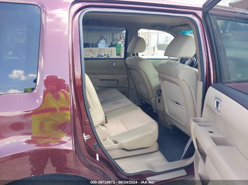 2012 Honda Pilot Ex VIN: 5FNYF4H46CB080538 Lot: 39724972