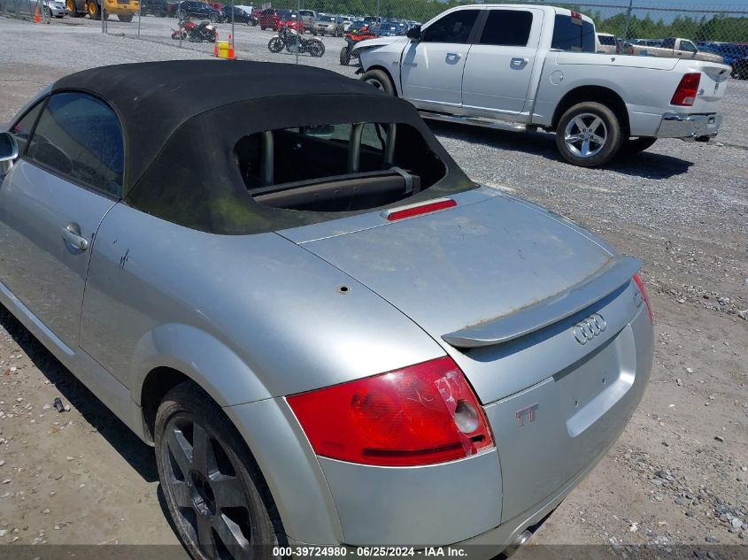 2001 Audi Tt VIN: TRUTX28N711035009 Lot: 39724980