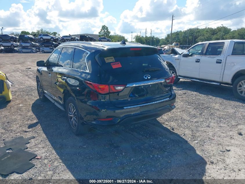 2019 Infiniti Qx60 Luxe VIN: 5N1DL0MMXKC506759 Lot: 39725001