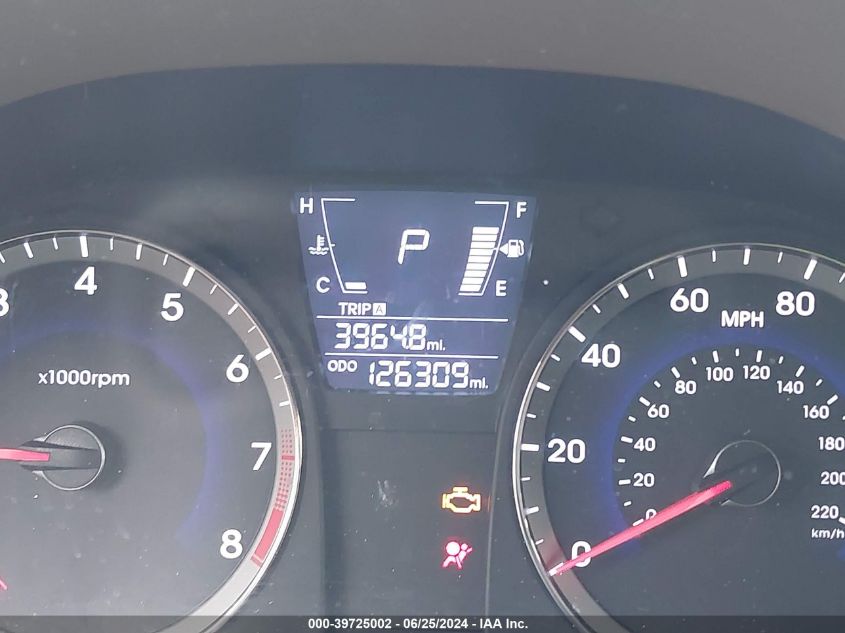 2013 Hyundai Accent Gls/Gs VIN: KMHCT4AE4DU490426 Lot: 39725002