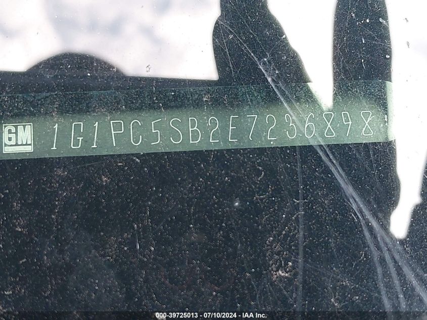 2014 Chevrolet Cruze 1Lt Auto VIN: 1G1PC5SB2E7236898 Lot: 39725013