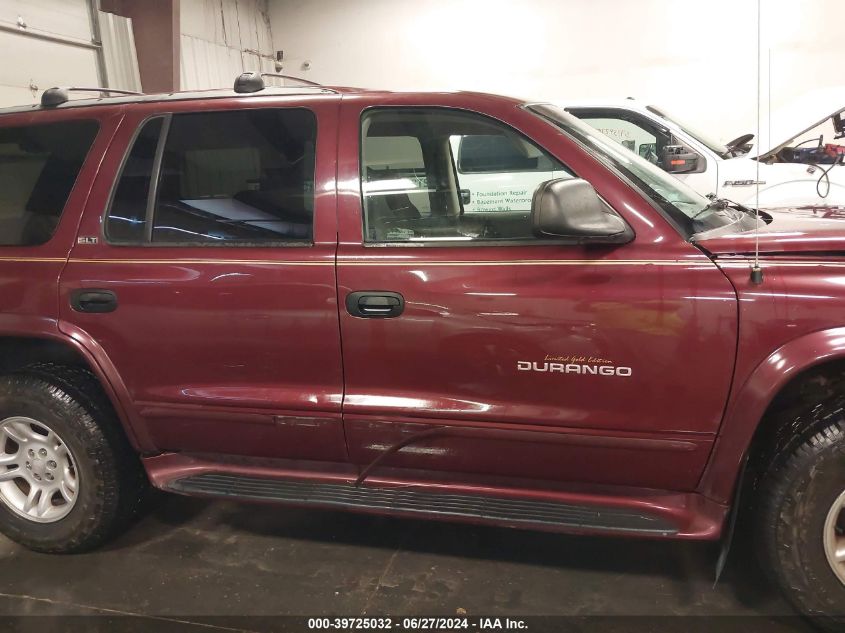 2002 Dodge Durango Slt VIN: 1B4HS48Z82F188397 Lot: 39725032