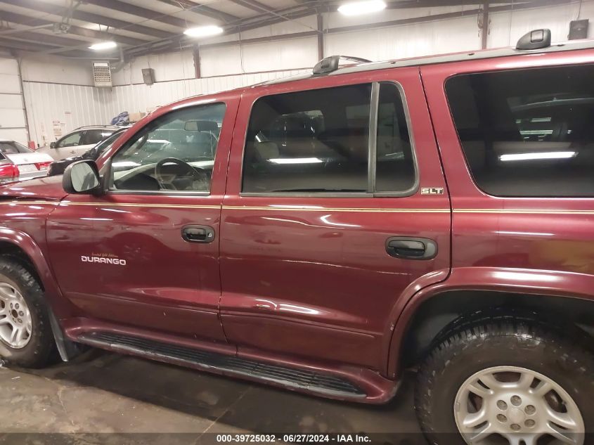 2002 Dodge Durango Slt VIN: 1B4HS48Z82F188397 Lot: 39725032