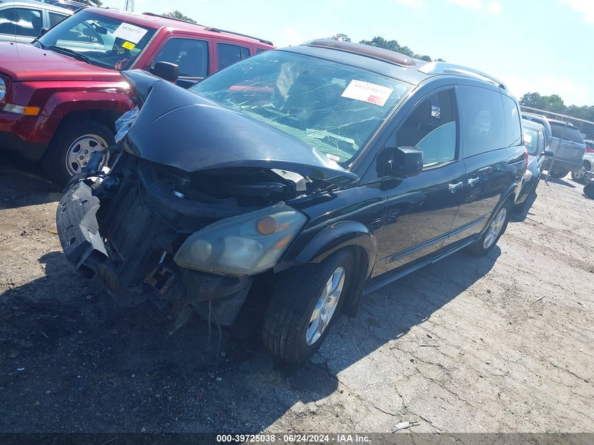 2007 Nissan Quest 3.5 Se VIN: 5N1BV28U67N122089 Lot: 39725038