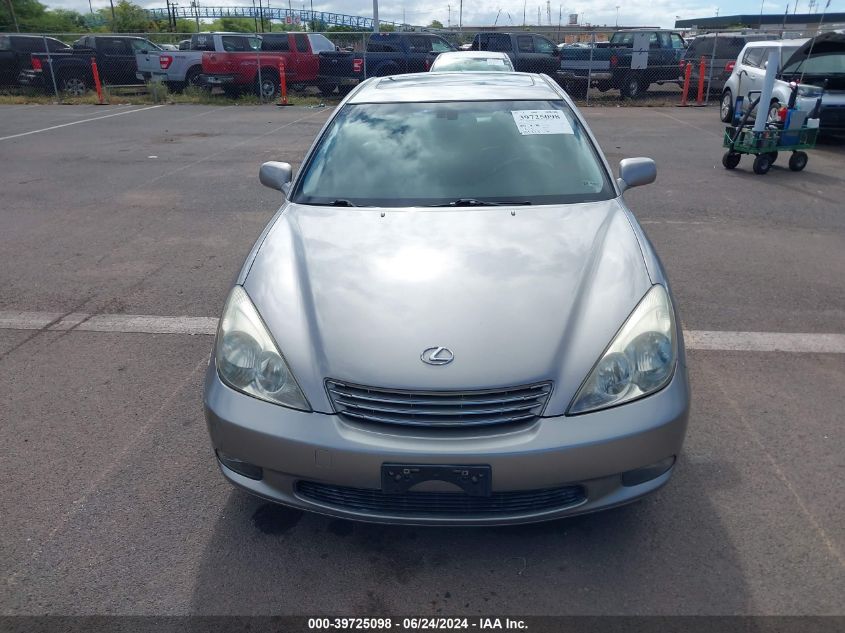 2004 Lexus Es 330 VIN: JTHBA30G345039564 Lot: 39725098